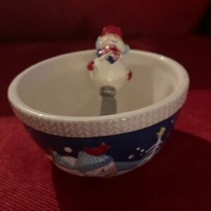 Holiday Dip Bowl w/spreader